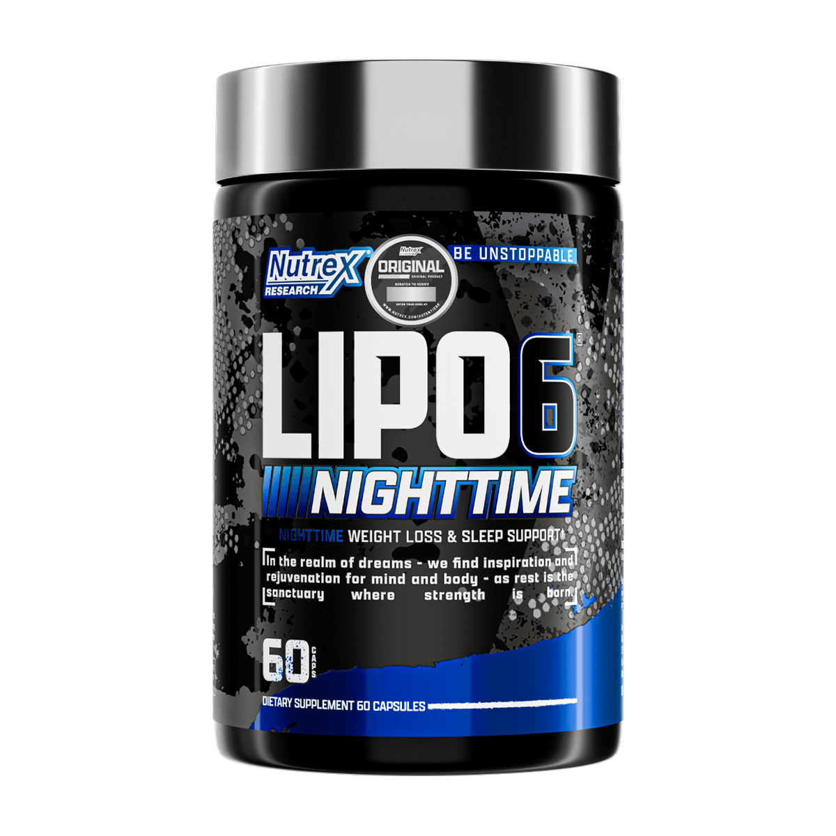 Lipo 6 Black Nighttime Nutrex quemador de grasa 60 caps