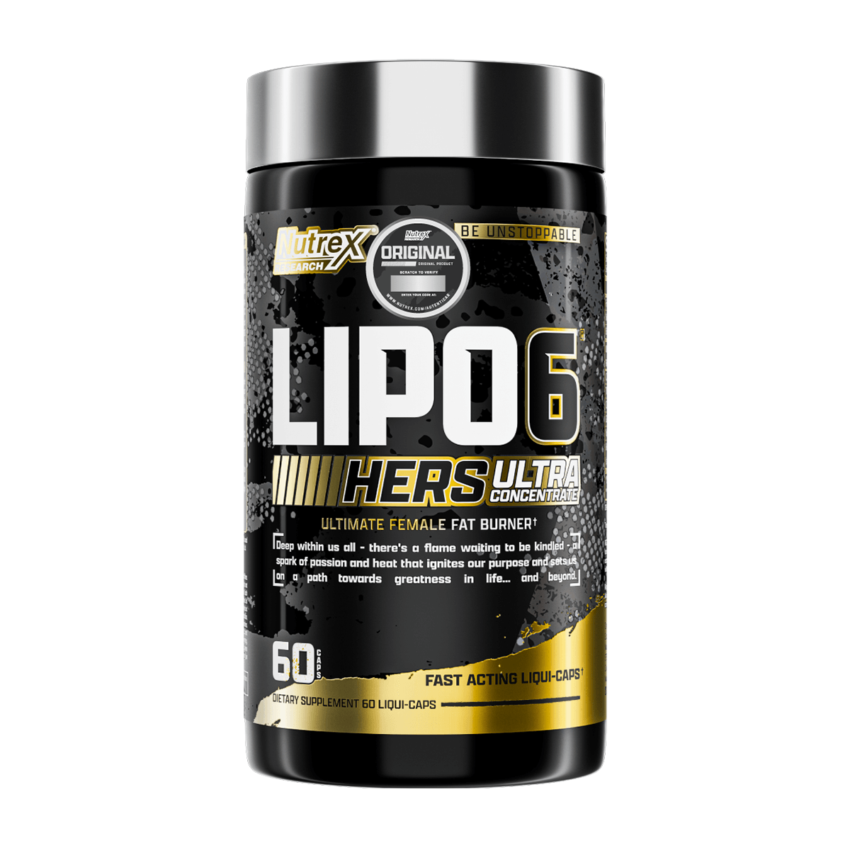 Lipo 6 Black Hers Ultra Concentrate Nutrex quemador de grasa 60 caps